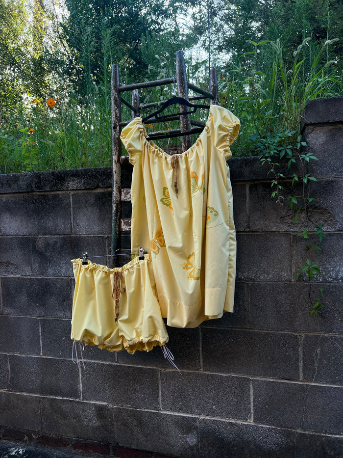 Butter Yellow - Babydoll Dress & Bloomers