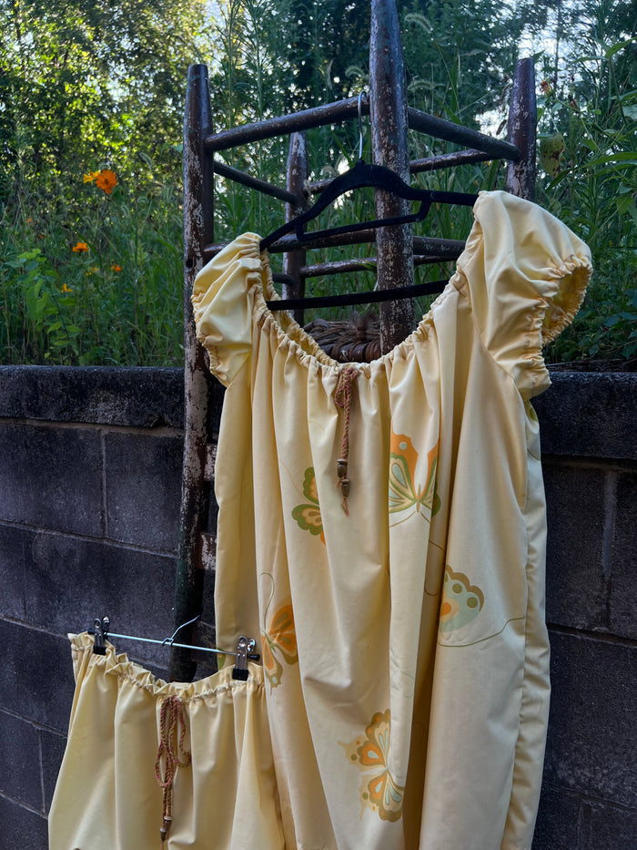 Butter Yellow - Babydoll Dress & Bloomers