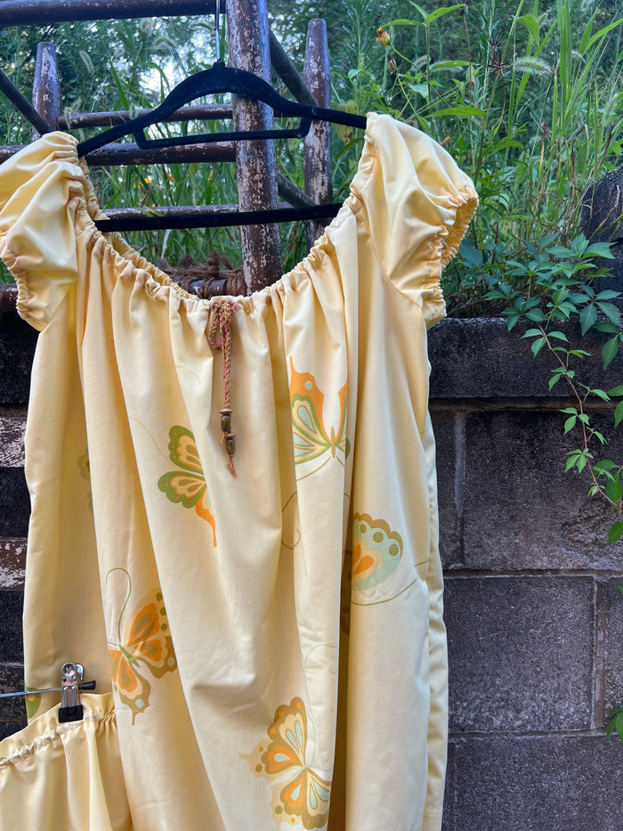 Butter Yellow - Babydoll Dress & Bloomers