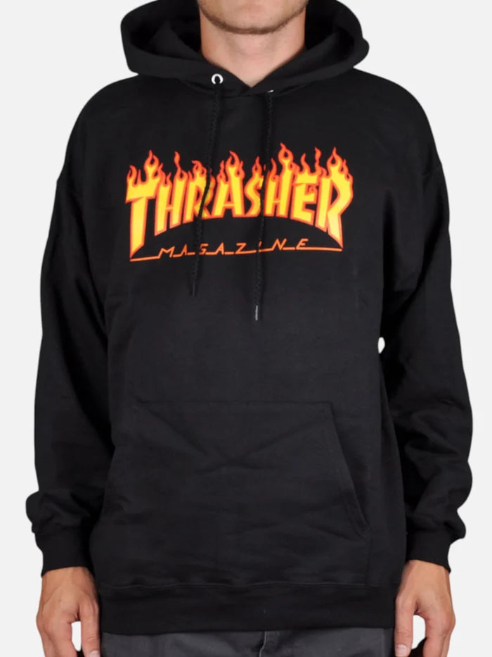 Buzo Thrasher Flame Negro