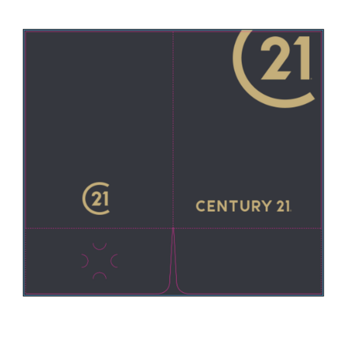 C21 Black Linen Folder – Stocked | Pack of 20 Folders