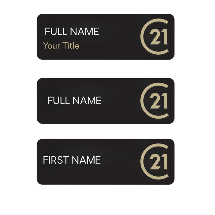 C21® Name Badge | Magnet Back