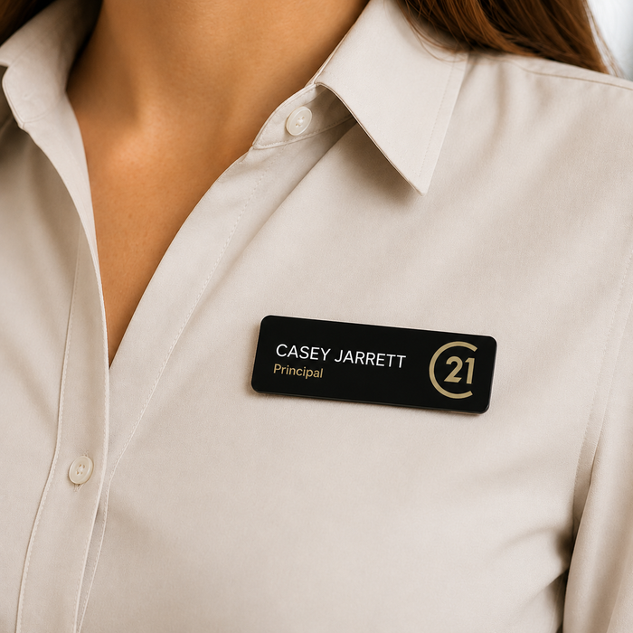 C21® Name Badge | Magnet Back