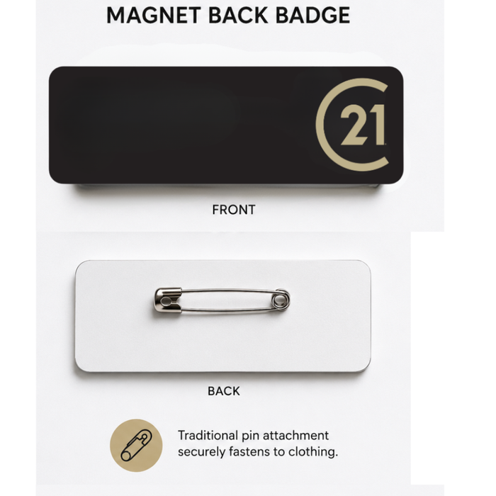C21® Name Badge | Pin Back