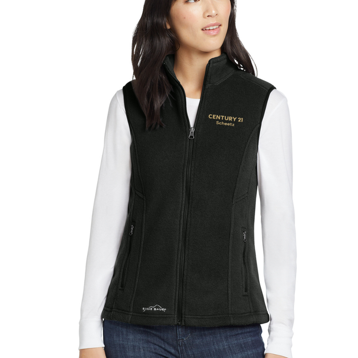 C21 Scheetz Eddie Bauer® - Ladies Black Fleece Vest including Shipping