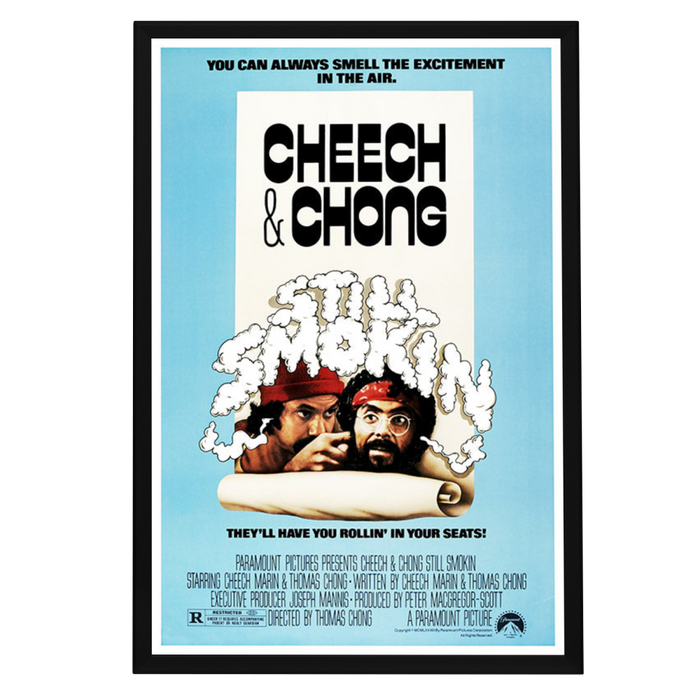 "Cheech and Chong Still Smokin" (1983) Framed Movie Poster