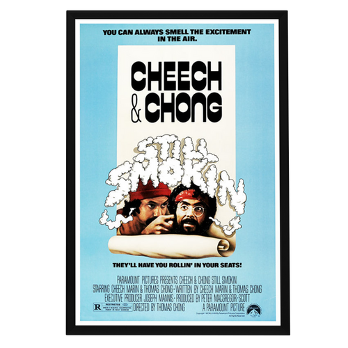 "Cheech and Chong Still Smokin" (1983) Framed Movie Poster