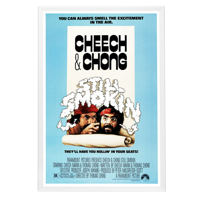 "Cheech and Chong Still Smokin" (1983) Framed Movie Poster