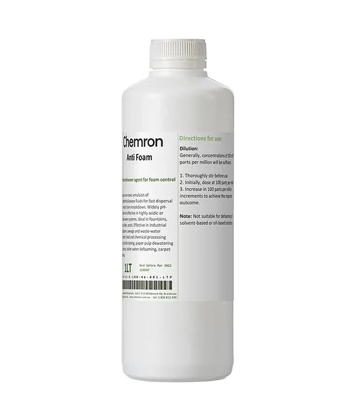 Chemron Anti Foam 1L - Stone Doctor Australia - Cleaning > Consumable Wipes > Industrial