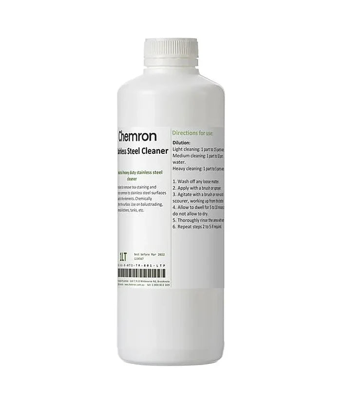 Chemron Stainless Steel Cleaner 1L - Stone Doctor Australia - Cleaning > Kitchen Care > Stainless Steel Polishes