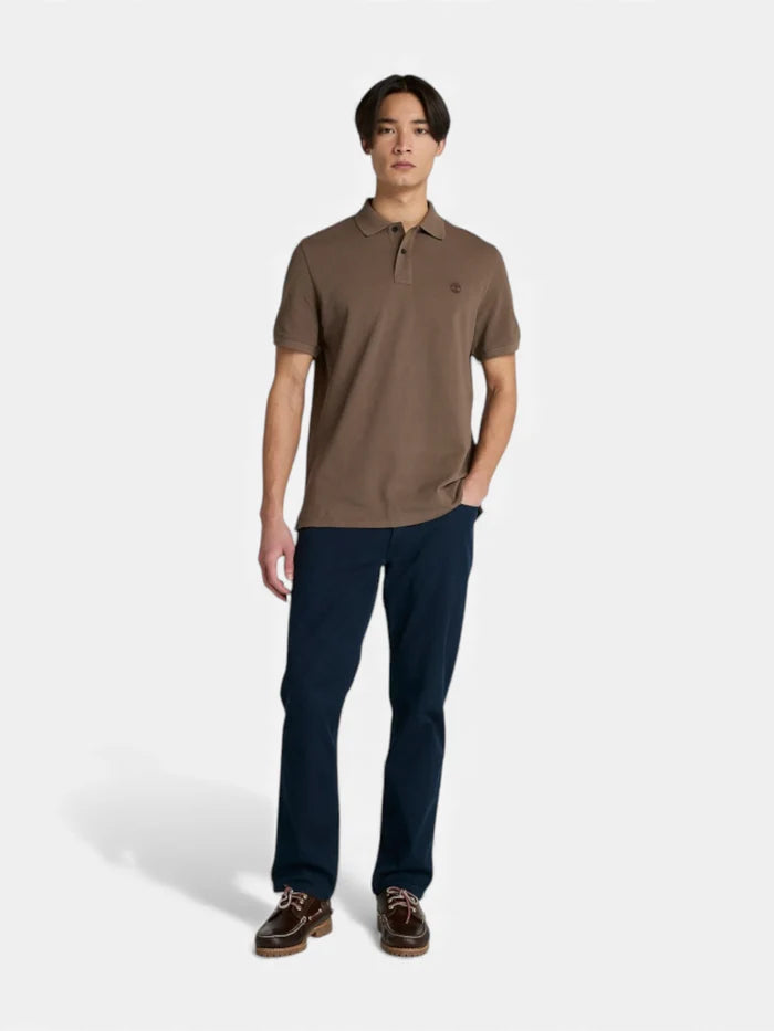 Chomba Timberland Oyster River Chest Logo Chocolate