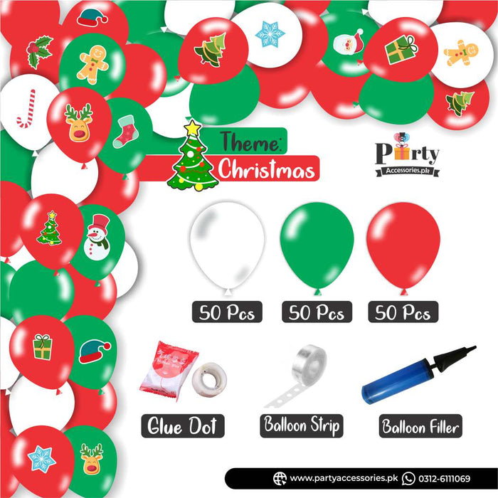 Christmas party balloon decoration kit