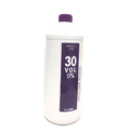 A 1 litre bottle of ammonia-free 30 vol cream soda lime, featuring a white plastic body with a prominent purple label and a purple cap, set against a plain white background.