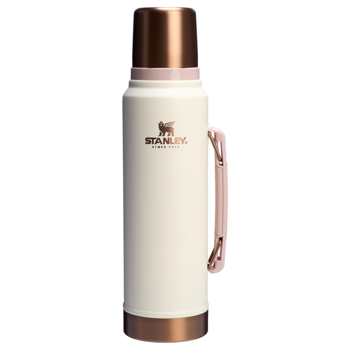 Stanley 1.1 Quart Legendary Vacuum Bottle In Cream Gold Rose