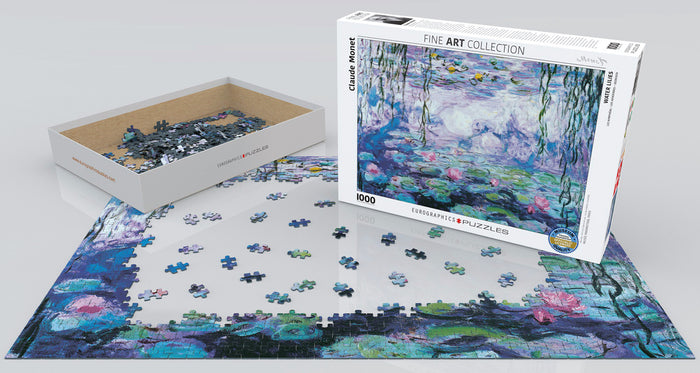 Claude Monet's Water Lilies 1000 Piece Puzzle - Quick Ship - Puzzlicious.com