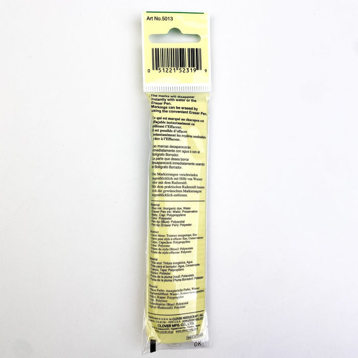 Clover - Chaco Pen with Eraser - Water or Air Erasable