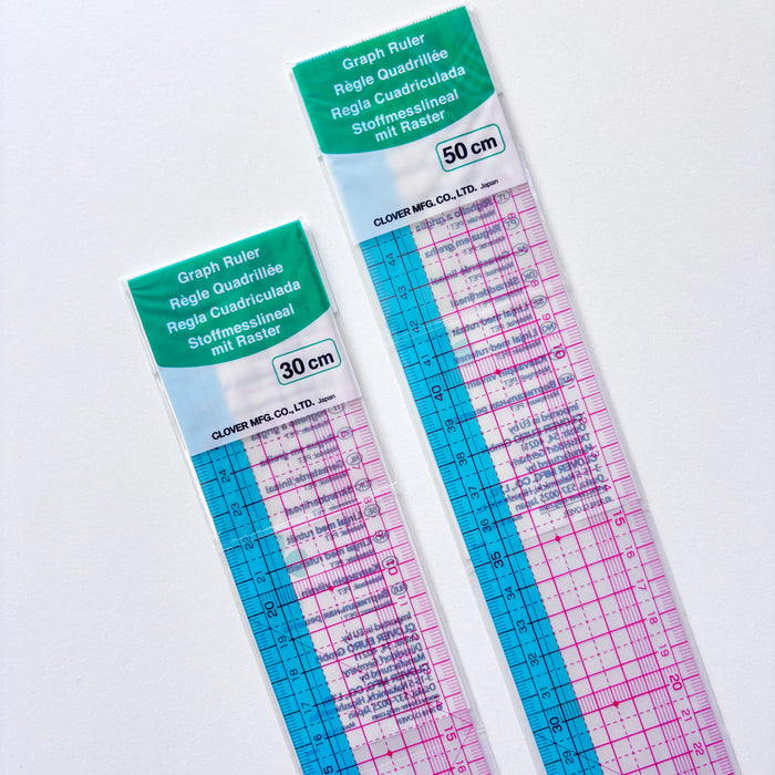 Clover - Plotting/Grading Ruler - 50cm or 30cm