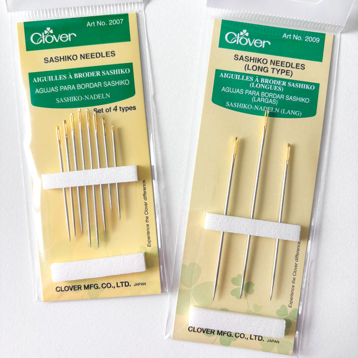 Clover - Sashiko Needles - Regular or Long packs