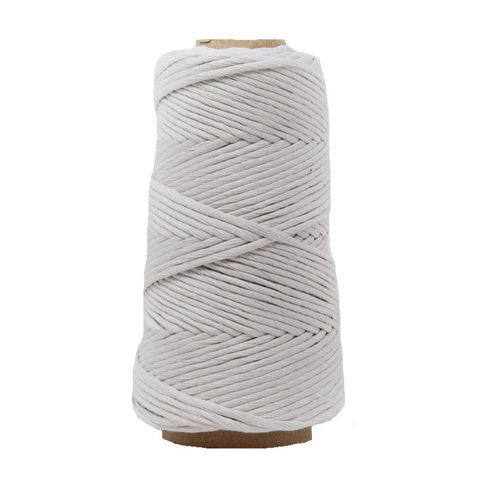 COMBED COTTON CONE 4 MM - LIGHT GRAY COLOR