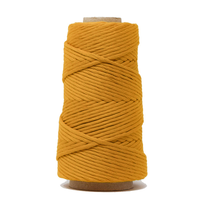COMBED COTTON CONE 4 MM - OCHER COLOR