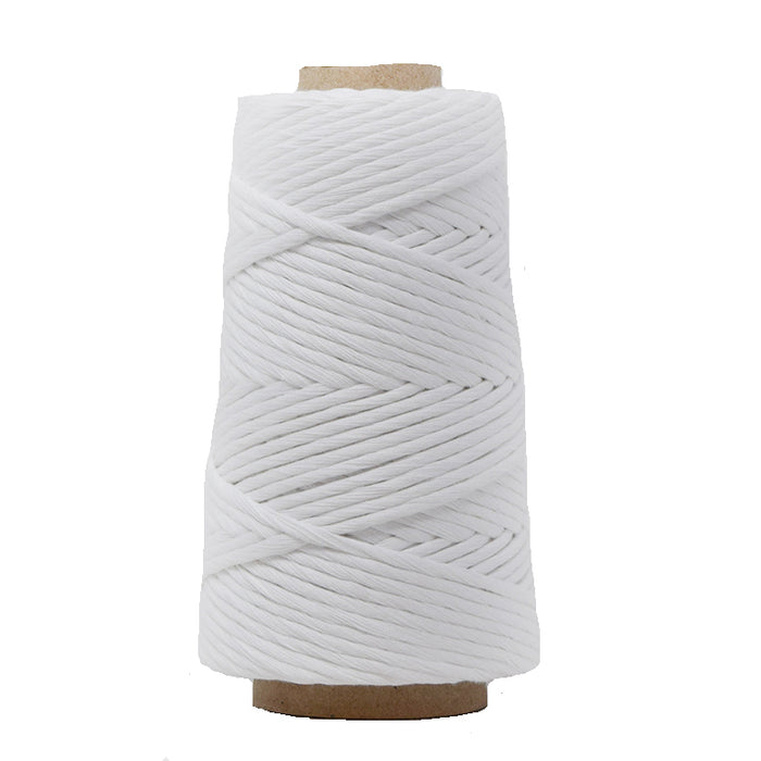 COMBED COTTON CONE 4 MM - WHITE COLOR