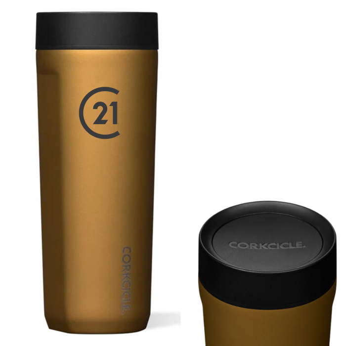 CORKCICLE® 17oz Gold Commuter Cup – C21 Edition