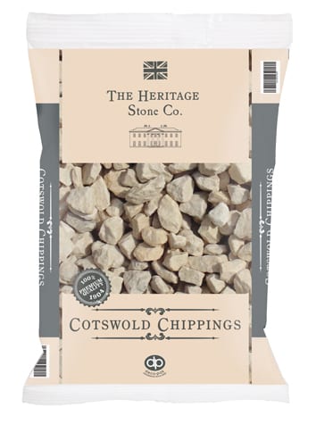 Cotswold chippings warm honey-beige limestone gravel decorative aggregate for driveways, paths and garden borders