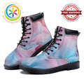 Cotton Candy - Leather Martin Boots - Unisex white / 36