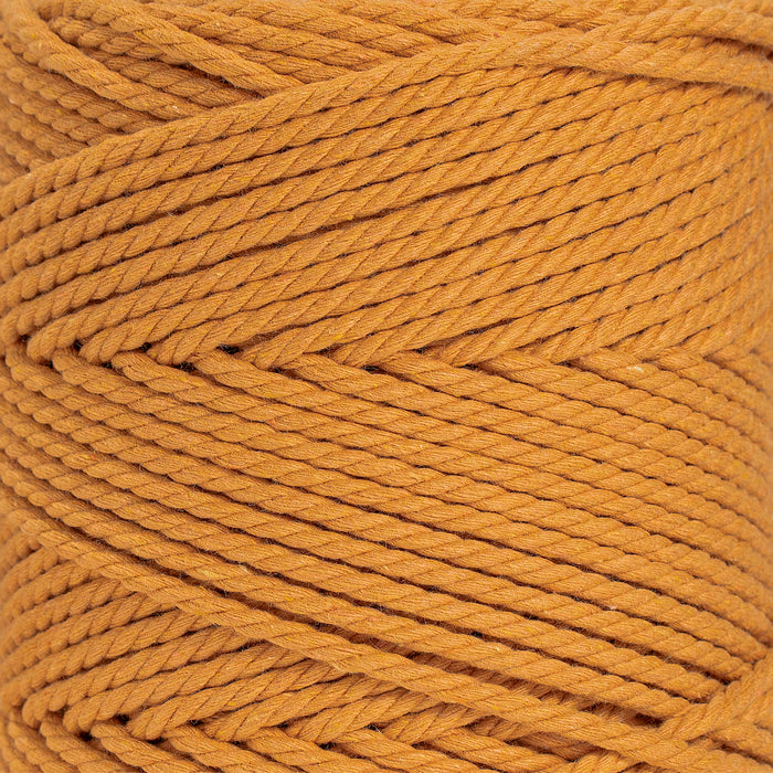 COTTON ROPE ZERO WASTE 3 MM - 3 PLY - CITRUS COLOR