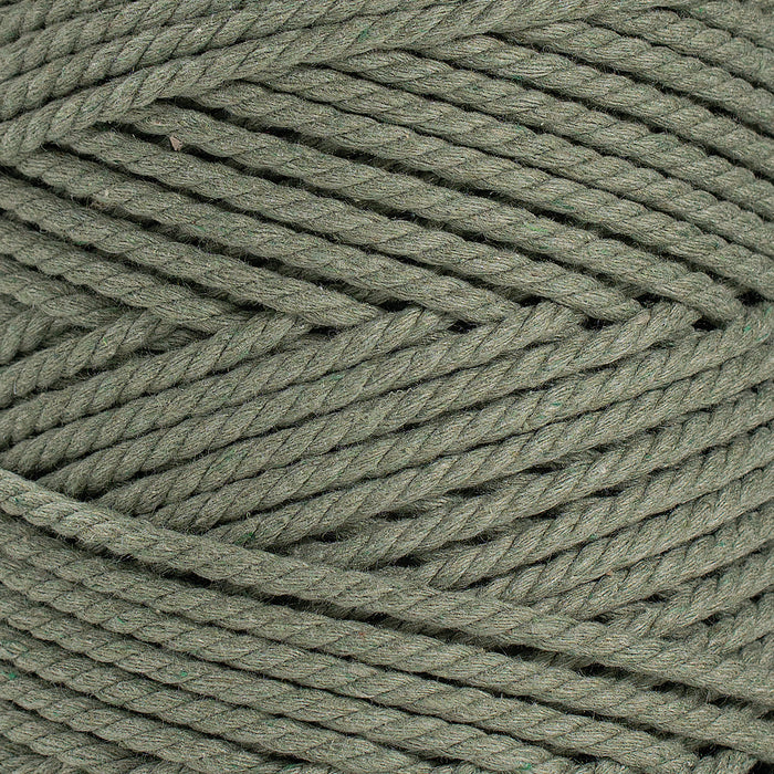 COTTON ROPE ZERO WASTE 3 MM - 3 PLY - EUCALYPTUS COLOR