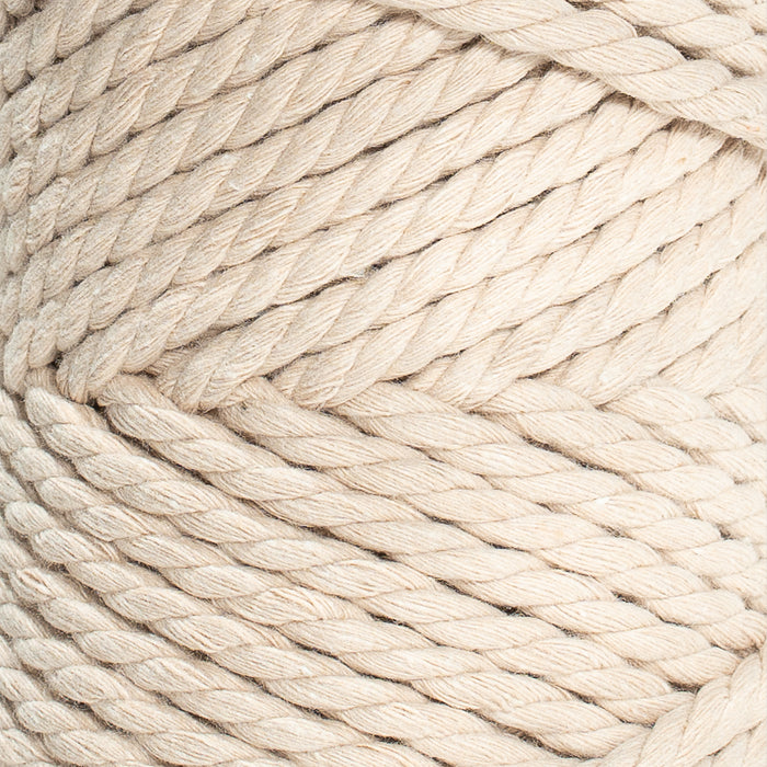 COTTON ROPE ZERO WASTE 5 MM - 3 PLY - ALMOND COLOR
