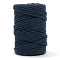 COTTON ROPE ZERO WASTE 5 MM - 3 PLY - NAVY BLUE COLOR
