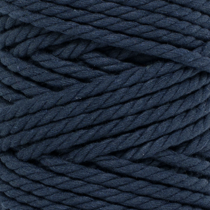 COTTON ROPE ZERO WASTE 5 MM - 3 PLY - NAVY BLUE COLOR
