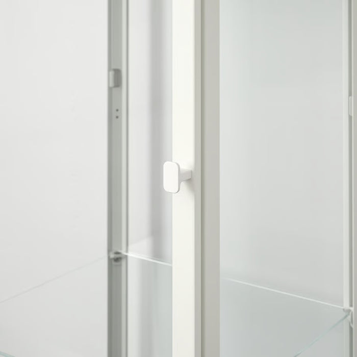COURIER - BLALIDEN Glass-door cabinet, White, 35x32x151cm