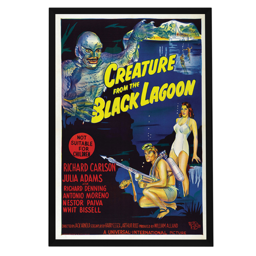 "Creature From The Black Lagoon" (1954) Framed Movie Poster