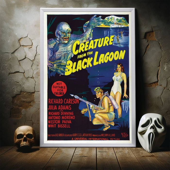 "Creature From The Black Lagoon" (1954) Framed Movie Poster