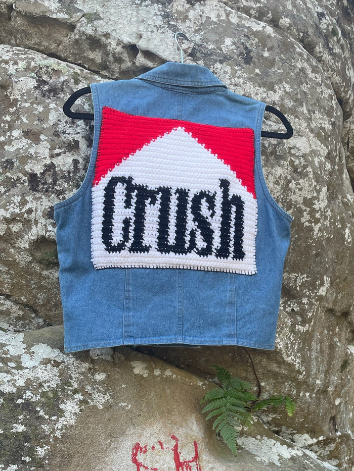 Crush (Stripped) Denim Vest