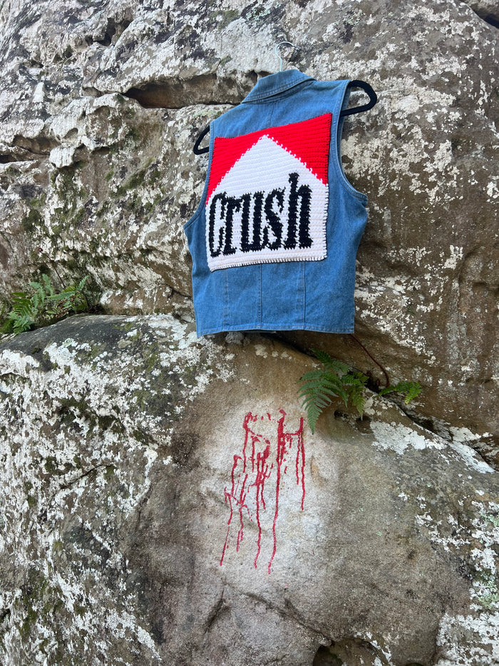 Crush (Stripped) Denim Vest