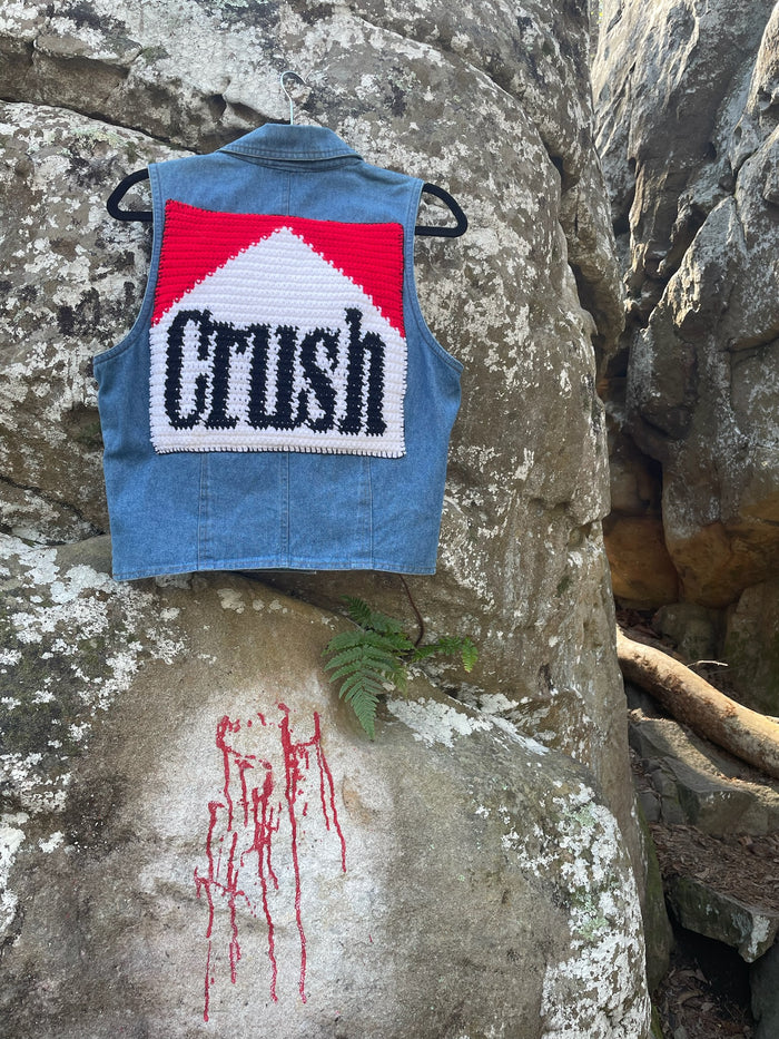 Crush (Stripped) Denim Vest