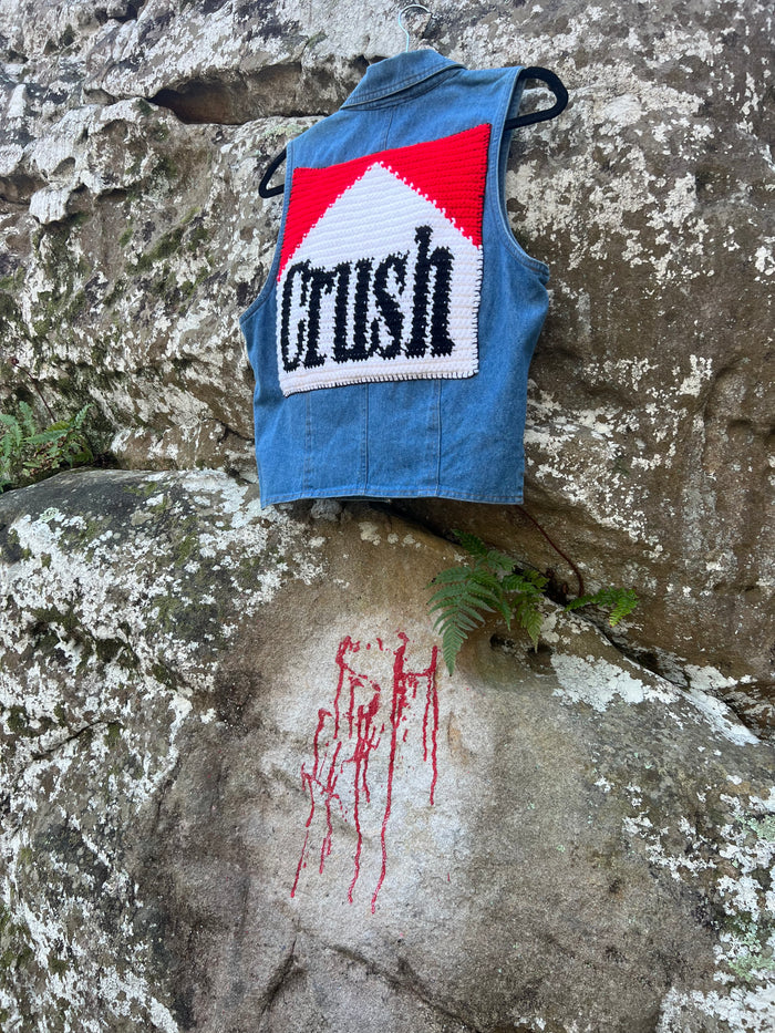 Crush (Stripped) Denim Vest