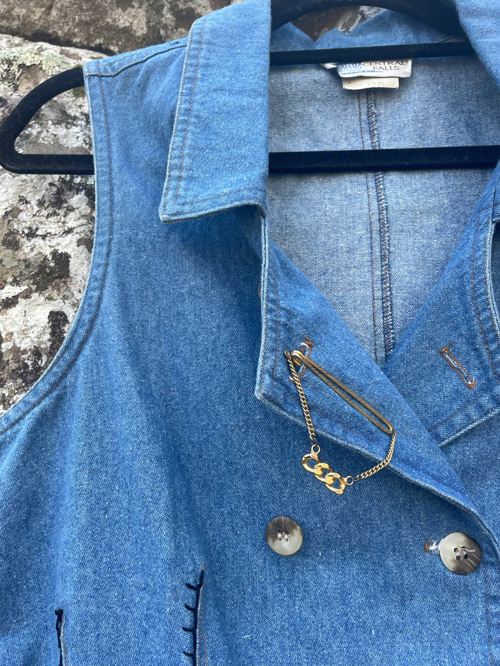 Crush (Stripped) Denim Vest