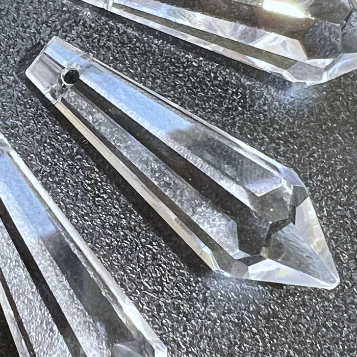 Crystal Glass Clear Faceted Prism Pendulum Point Bead Sun Catcher Bead Pendant