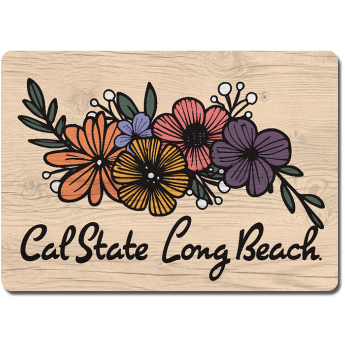 CSULB Flowers Magnet - Wood, League