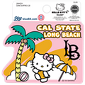 CSULB Hello Kitty Beach Day Sticker, Pink -Blue 84