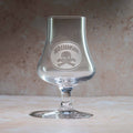 Custom, Engraved Monogram Crystal Whiskey Nosing Glass