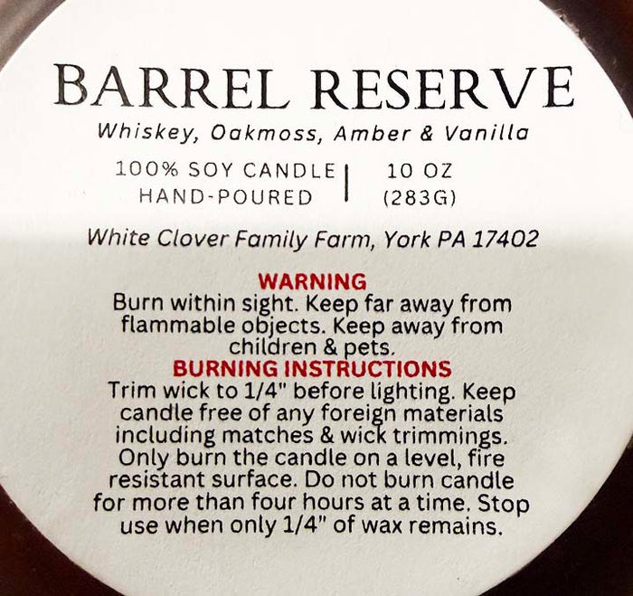 Custom Logo Bourbon Candle – 10 oz Sandcarved Amber Glass Candle