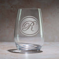 Custom Monogram Stemless Wine Glass Tumbler