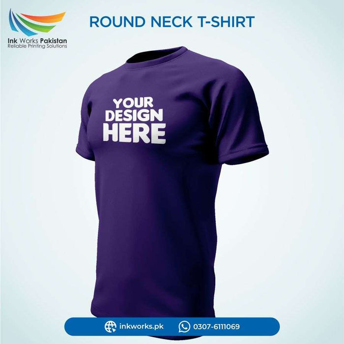 Custoized Round Neck T-Shirt