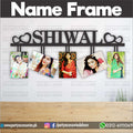 Customized NAME wall frame with 5 images