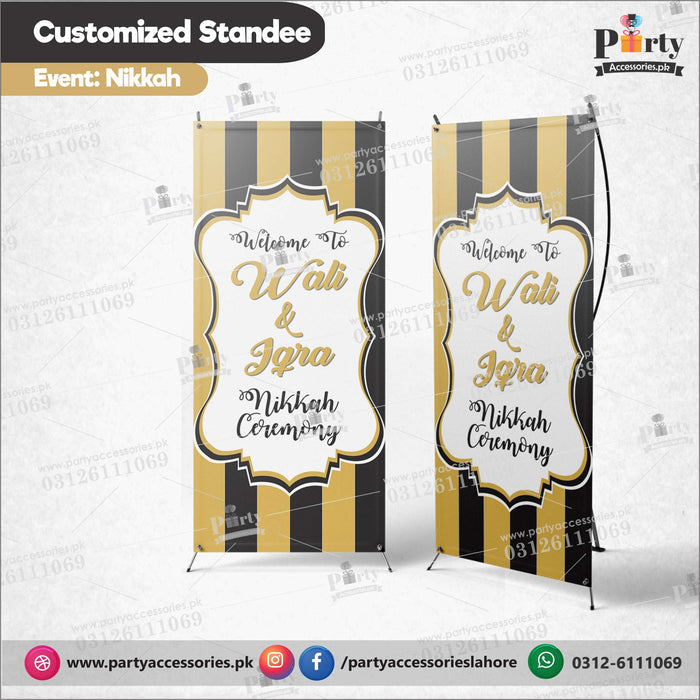Customized Nikkah ceremony Welcome Standee